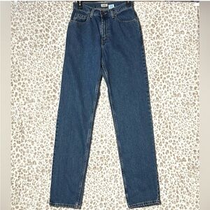 Women's Vintage L.L. Bean 90s High Waist Dark Wash‎ Mom Jeans SIze 4